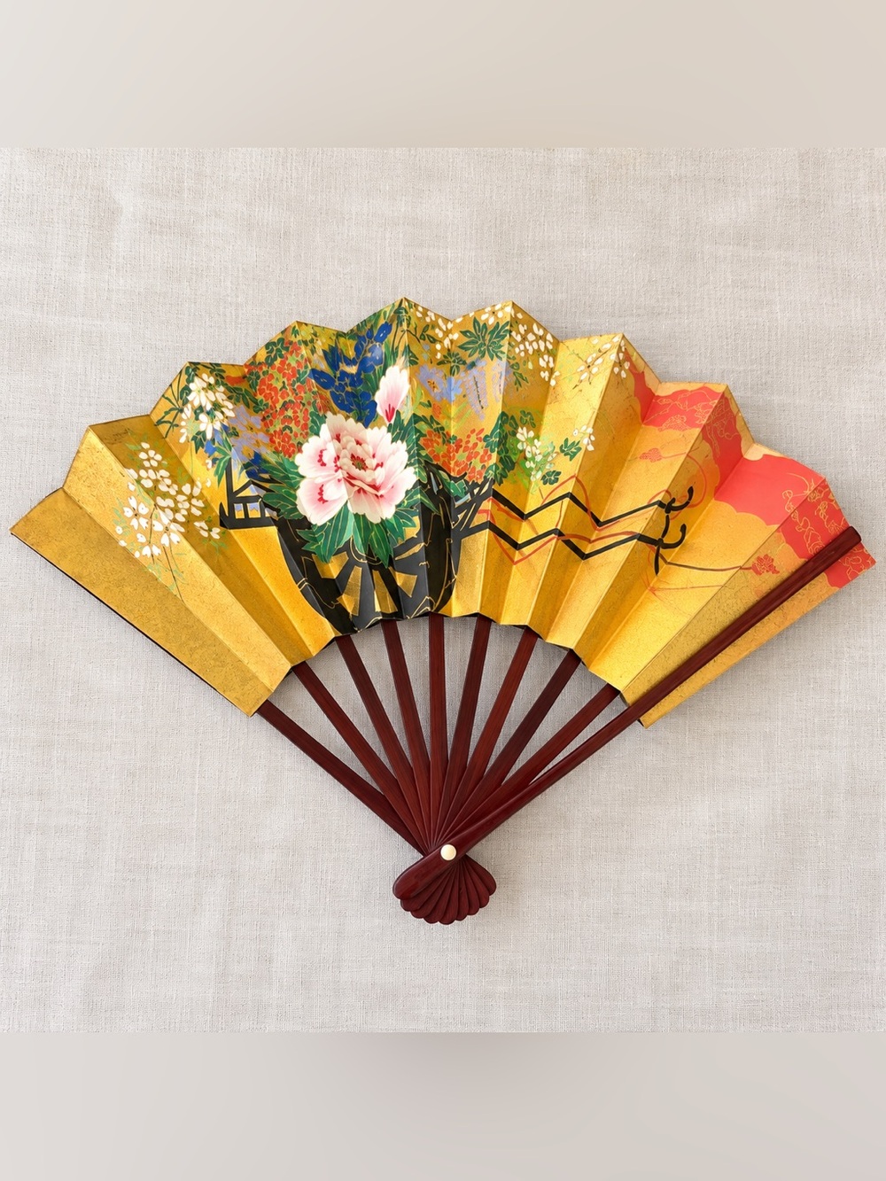 Vintage Japanese Paper Fan
